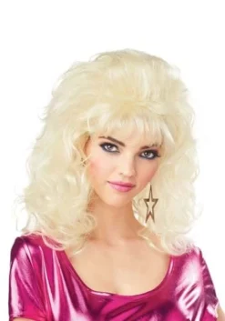 80's Big Hair Blonde Wig For Women