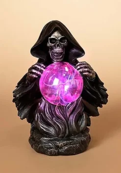 9" Grim Reaper W/ Static Lighted Magic Ball