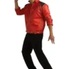 Adult Beat It Costume Deluxe Red Zipper Jacket