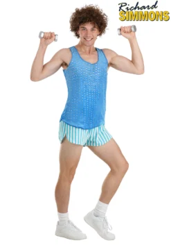 Blue Richard Simmons Costume For Adults
