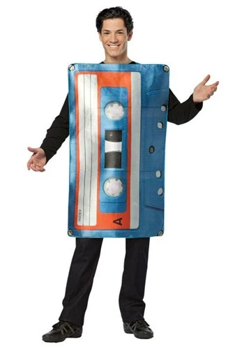 Adult Cassette Tape Costume 1 Adult Cassette Tape Costume