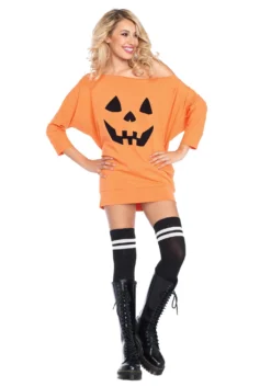 LEG AVENUE Pumpkin Dress Jersey Costume For Women