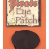 Black Satin Pirate Costume Eye Patch