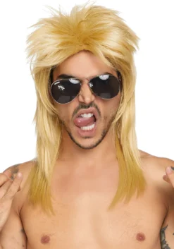 LEG AVENUE Blonde Rocker Wig -Smiffys Sales blonde rocker wig alt 2