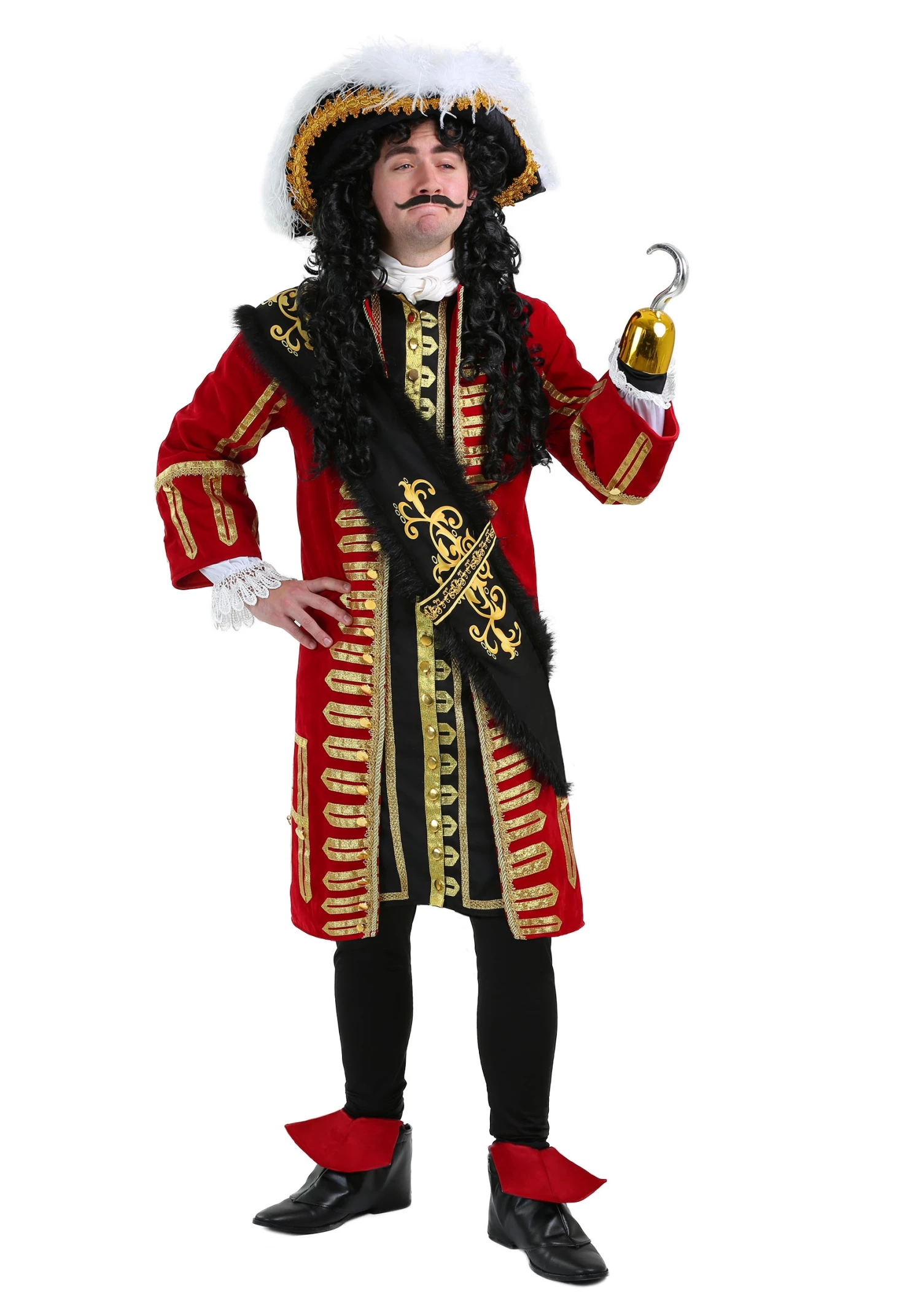 Adult Elite Captain Hook Costume 1 Adult Elite Captain Hook Costume