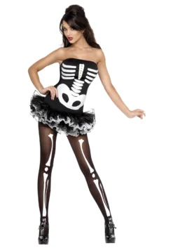 Smiffys Women's Sexy Skeleton Costume