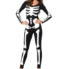 LEG AVENUE Women's Glow In The Dark Skeleton Catsuit