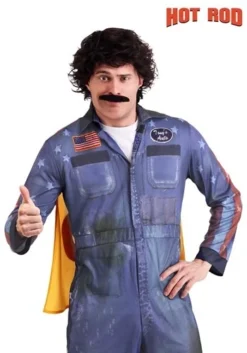 Hot Rod Rod Kimble Wig And Mustache For Adults