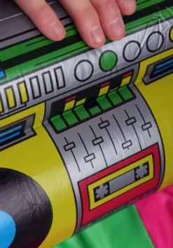 Inflatable 80s Boombox -Smiffys Sales inflatable 80s boombox alt 2