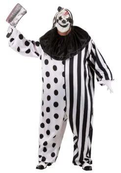 Fun World Killer Clown Plus Size Costume For Men