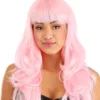 Wavy Light Pink Full Wig