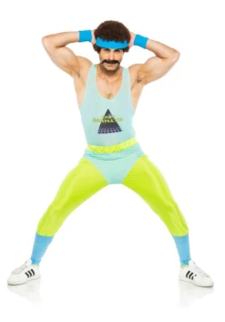 Men's 80s Gym Instructor Costume