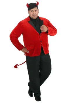 Men's Handsome Devil Plus Size Costume -Smiffys Sales mens dashing devil plus size costume alt 5