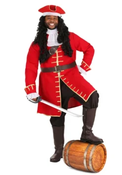 Plus Size Rum Captain Costume For Men