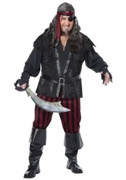 Ruthless Rogue Pirate Plus Size Costume For Men