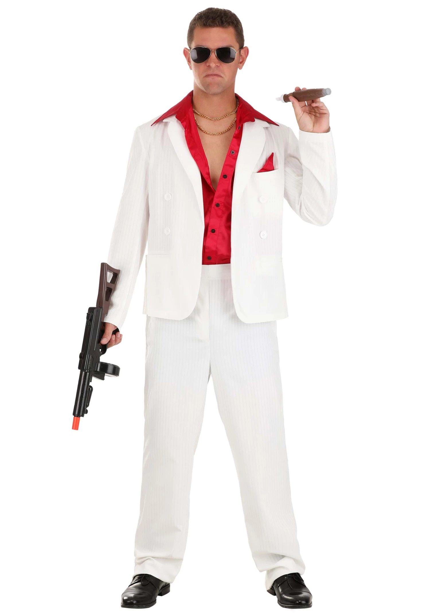 Suave 80s Gangster Costume For Men 1 Suave 80s Gangster Costume For Men