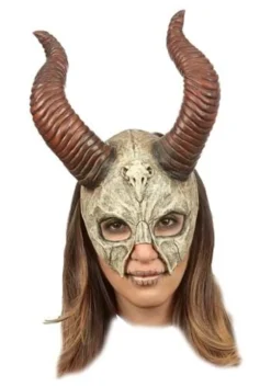 Mythical Skull Mask With Horns