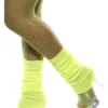 Smiffys Neon Yellow Leg Warmers