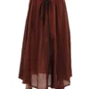 Brown Pirate Parachute Skirt