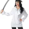 White Pirate Shirt For Women