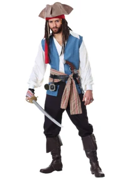 Men's Plus Size Sparrow Pirate Costume