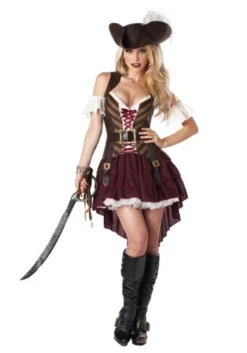 Women's Sexy Swashbuckler Captain Plus Size Costume