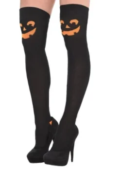 AMSCAN Over The Knee Pumpkin Socks