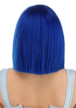 Royal Blue Bob Wig Accessory -Smiffys Sales royal blue bob wig alt 2