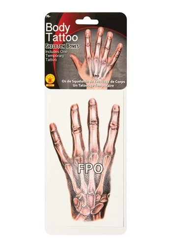 Skeleton Bone Hand Tattoo 1 Skeleton Bone Hand Tattoo