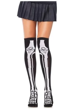 LEG AVENUE Skeleton Knee High Socks