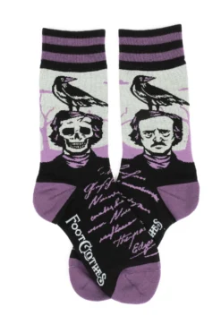 Best Seller -Smiffys Sales the raven poe socks alt 1