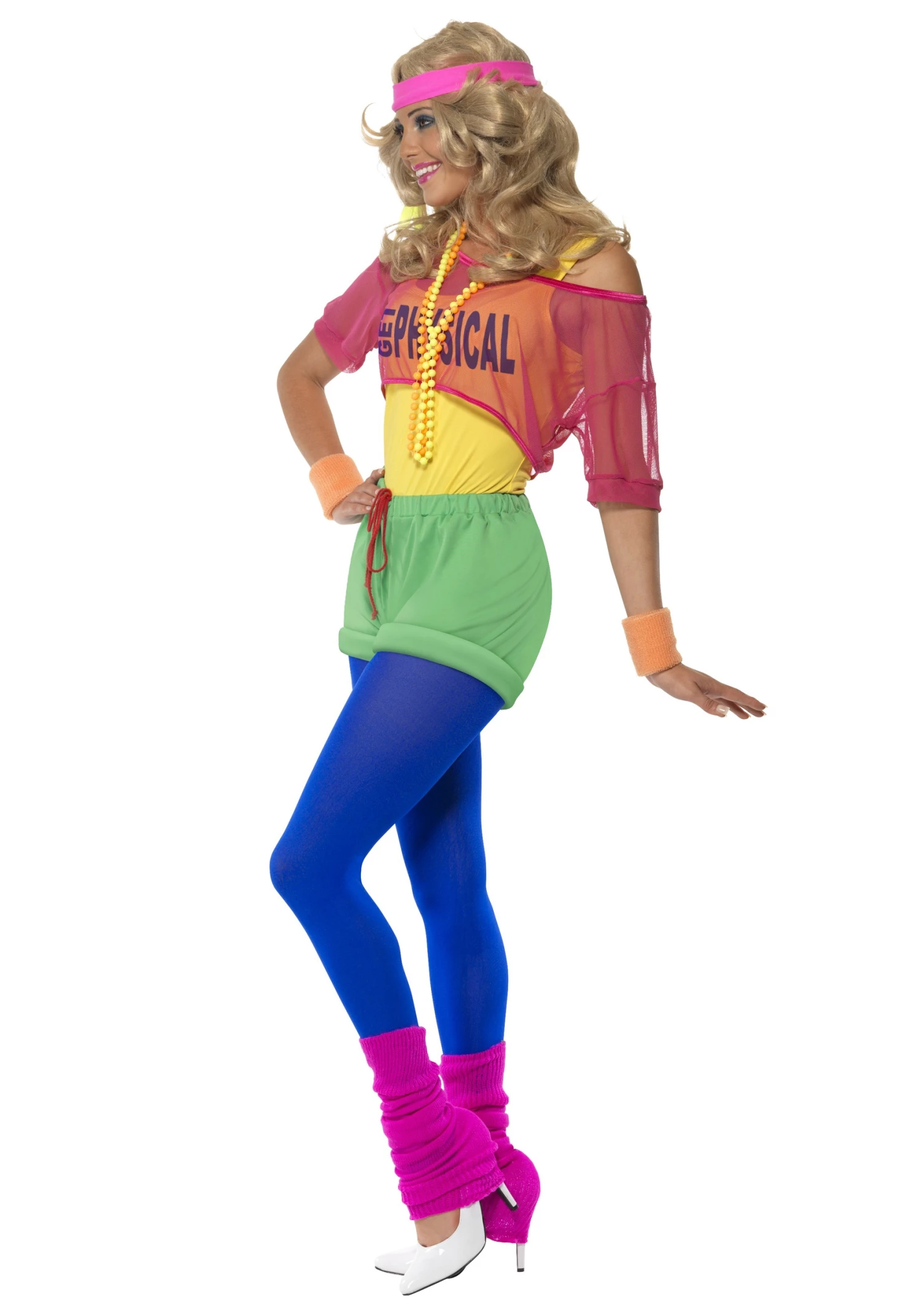 Smiffys Womens 80s Lets Get Physical Costume 3 Smiffys Womens 80s Lets Get Physical Costume - Image 3