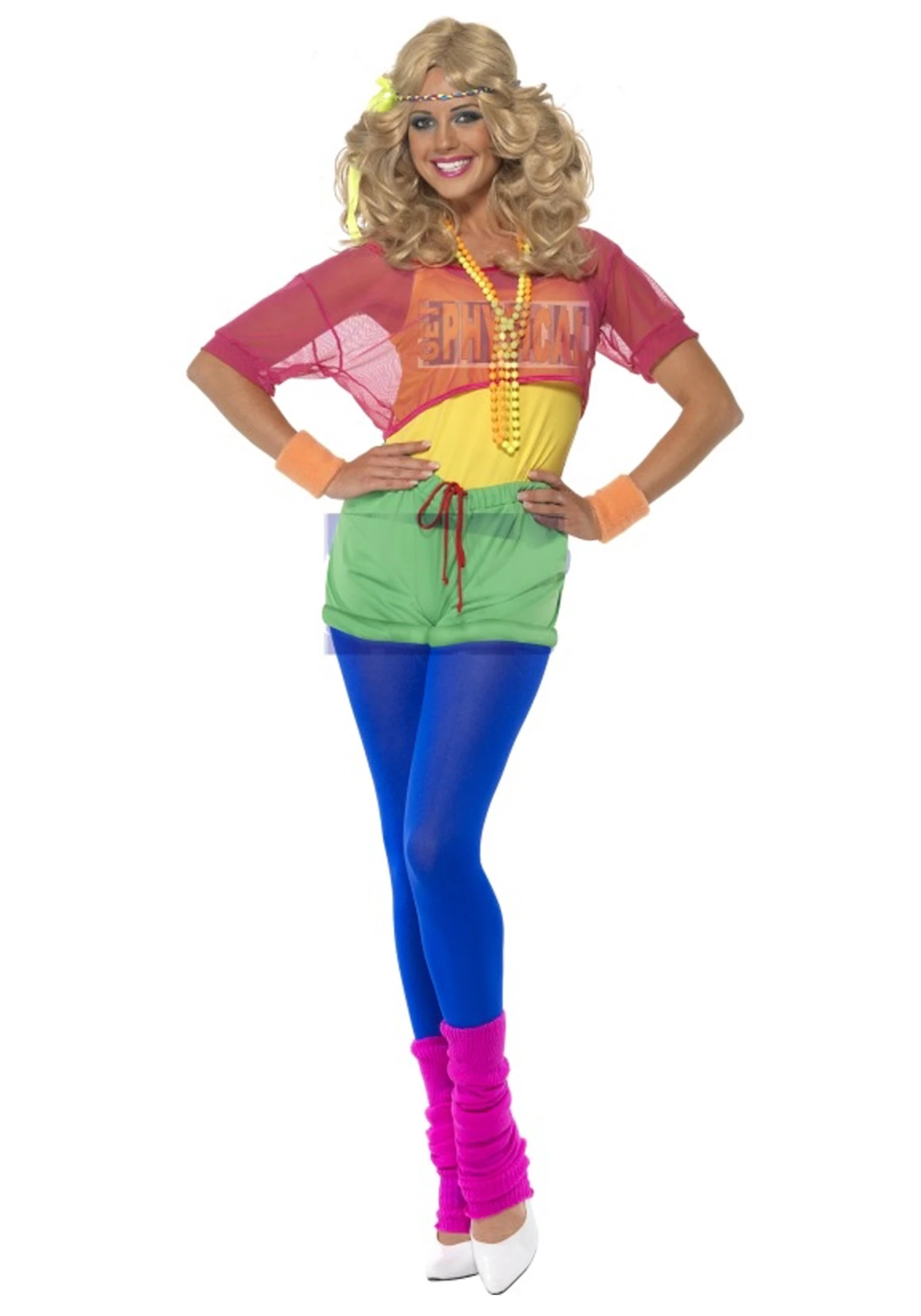 Smiffys Womens 80s Lets Get Physical Costume 1 Smiffys Womens 80s Lets Get Physical Costume