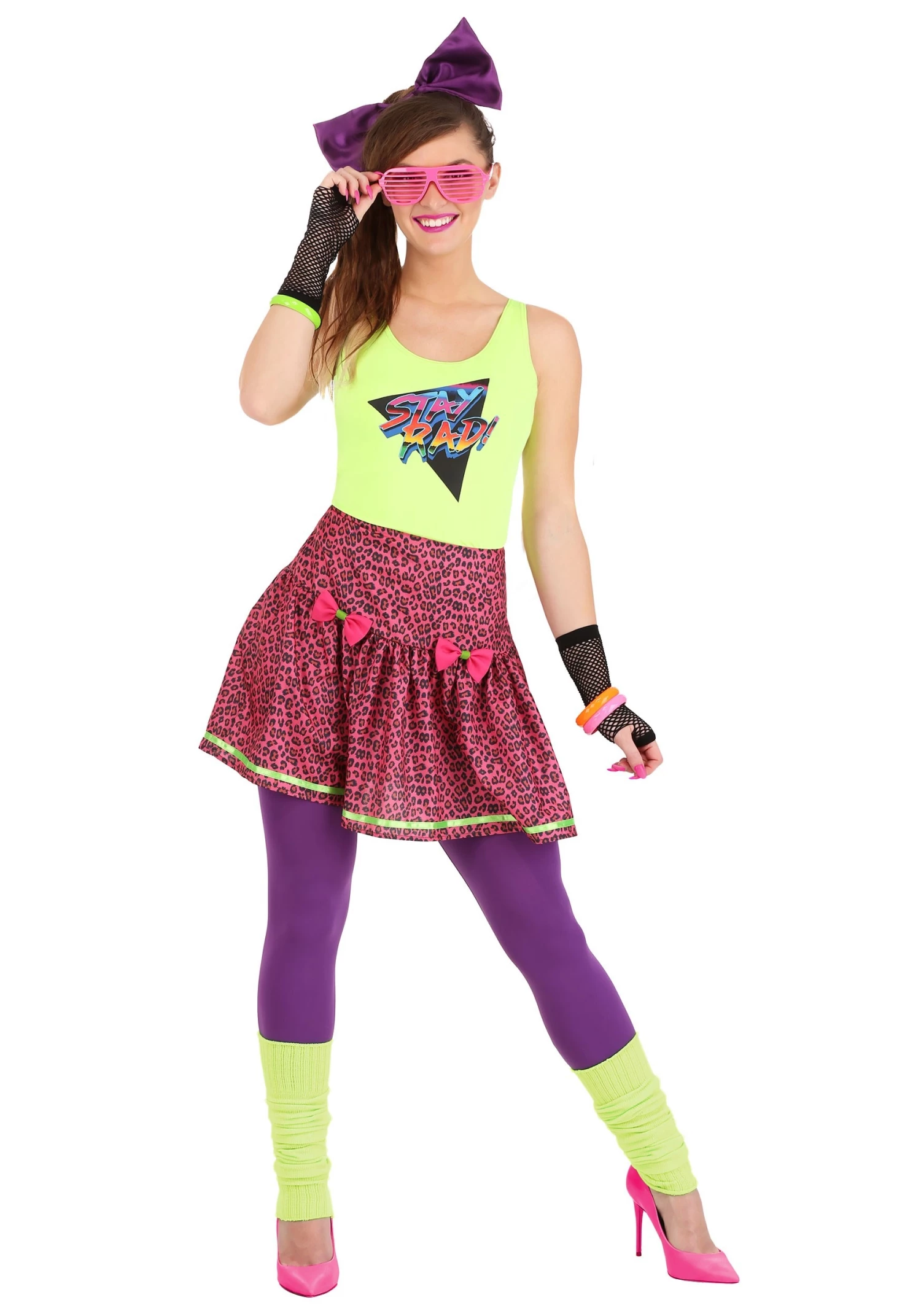Women's 80s Rad Costume 1 Women's 80s Rad Costume