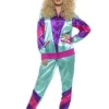 Smiffys Ladies 80's Tracksuit Costume