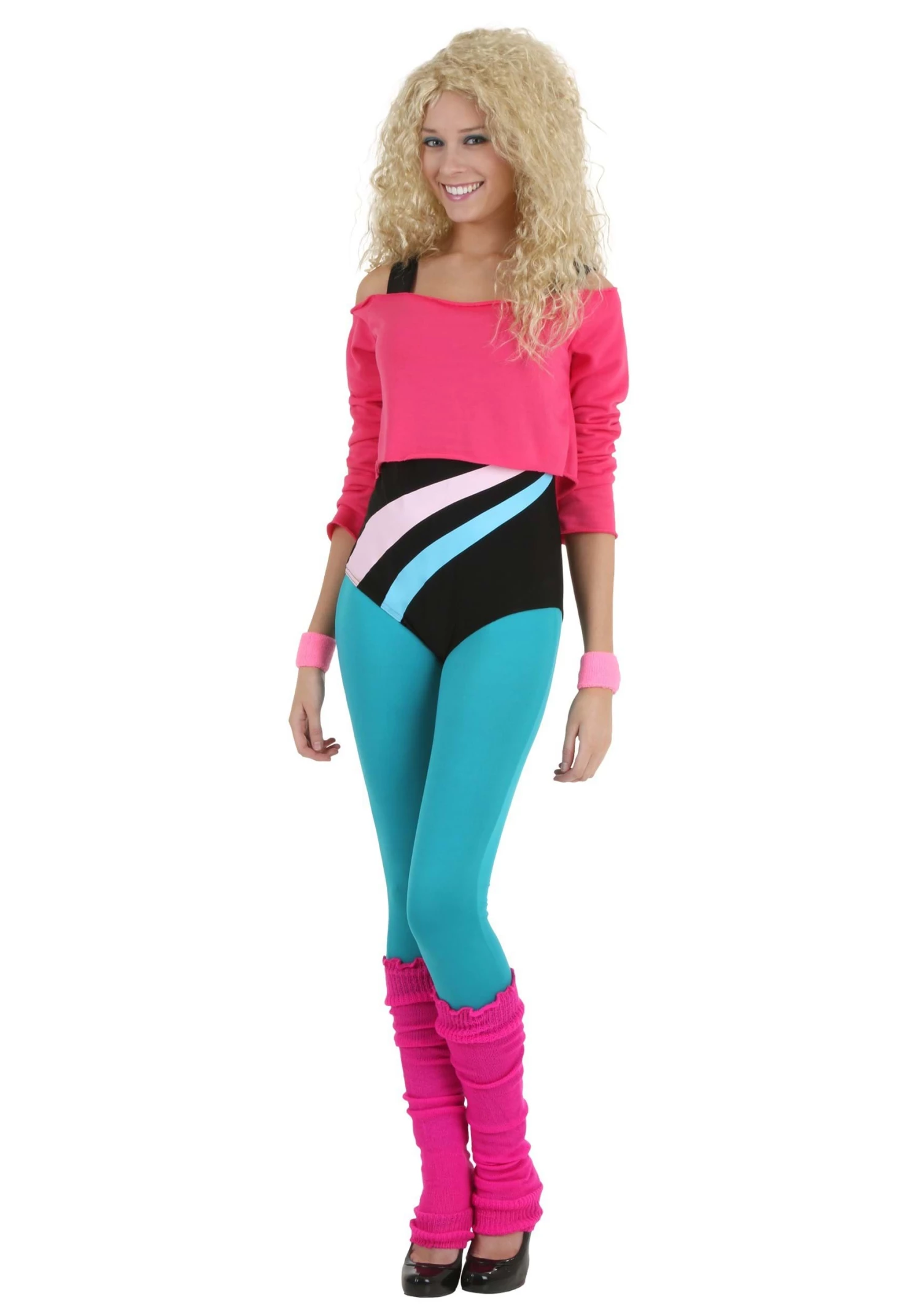 Women's 80's Workout Girl Costume 2 Women's 80's Workout Girl Costume - Image 2