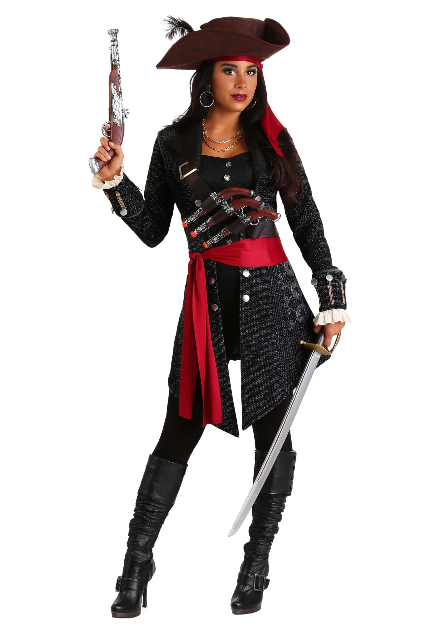 Women's Fearless Pirate Costume 1 Women's Fearless Pirate Costume