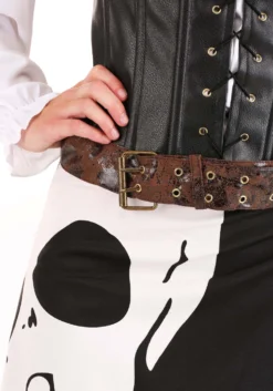 Skeleton Flag Rogue Pirate Costume For Women -Smiffys Sales womens pirate flag gypsy costume alt 5