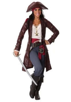 Plus Size Women's Pretty Pirate Captain Costume