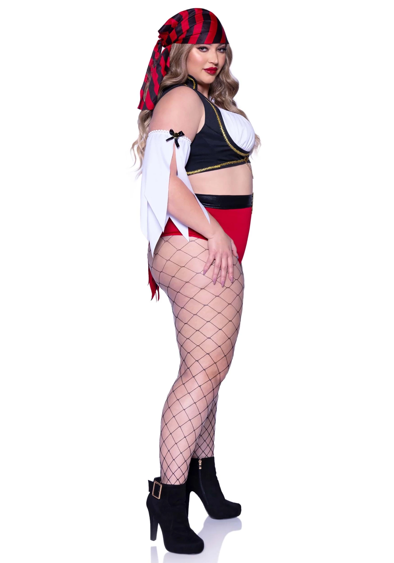 LEG AVENUE Plus Size Women's Sexy Wicked Pirate Wench Costume 3 LEG AVENUE Plus Size Women's Sexy Wicked Pirate Wench Costume - Image 3