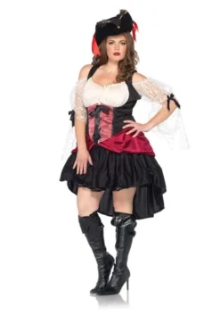 LEG AVENUE Women's Plus Size Wicked Wench Costume